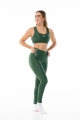 Leggings Wave Basic Verde Donna