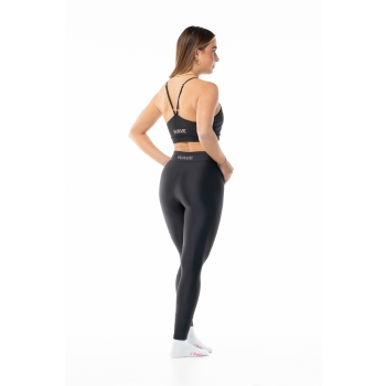 Leggins Wave Basic Nero Donna