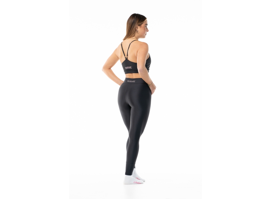 Leggins Wave Basic Nero Donna