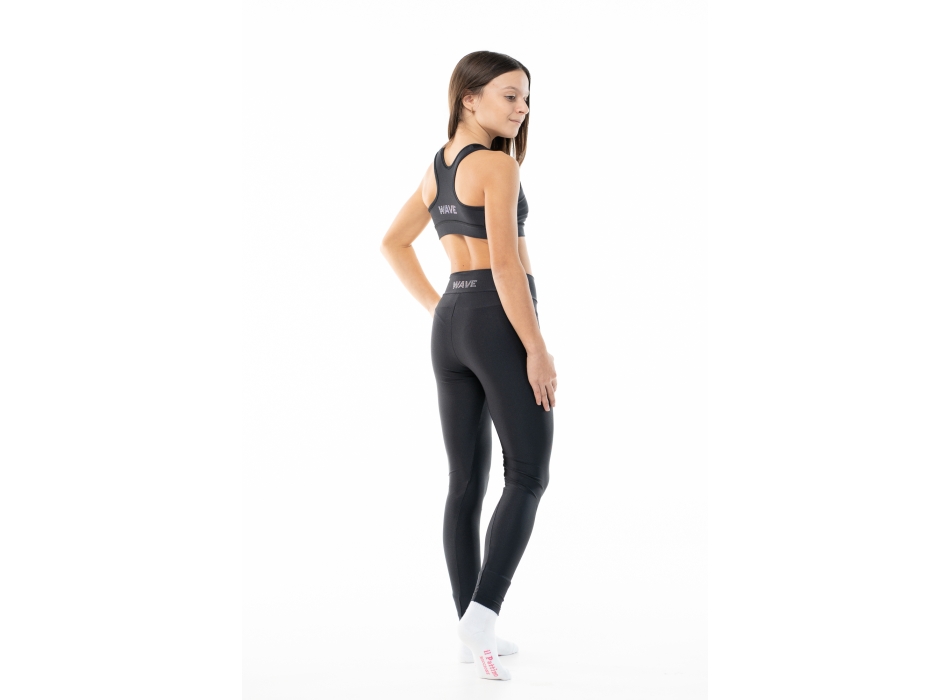 Leggins Wave Basic Nero Donna