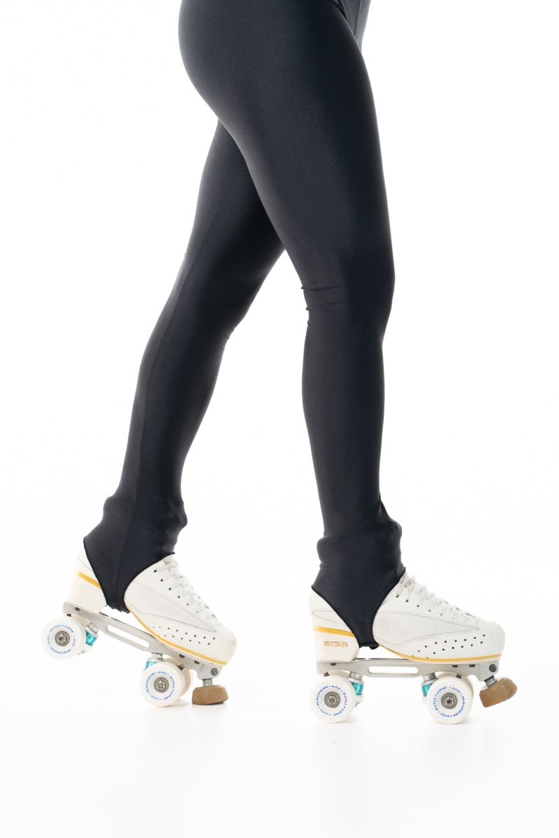 Leggins Wave con Staffa Nero Donna
