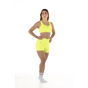 Pantaloncini Short Wave Donna Giallo Fluo