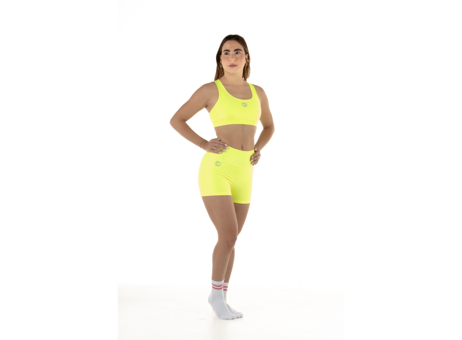 Pantaloncini Short Wave Donna Giallo Fluo