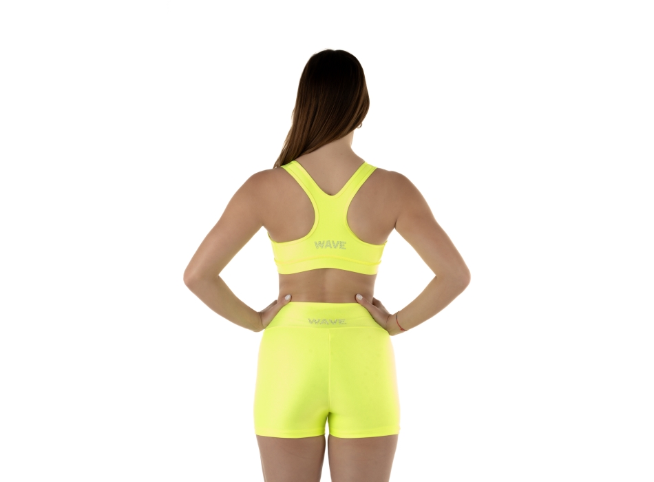Pantaloncini Short Wave Donna Giallo Fluo