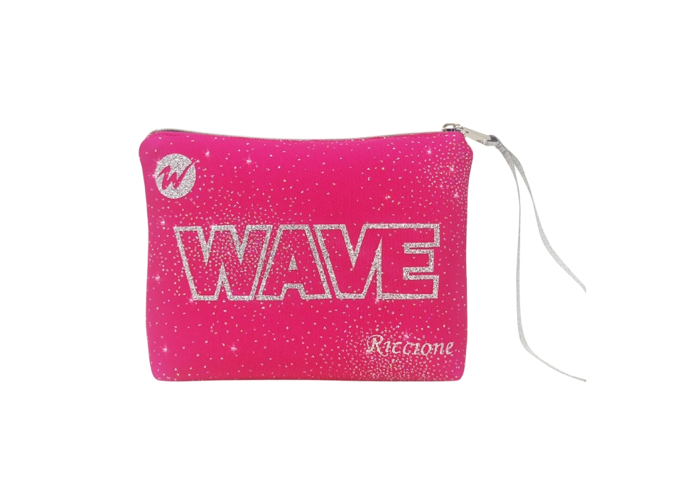 Pochette Wave - Glitterato Rosso