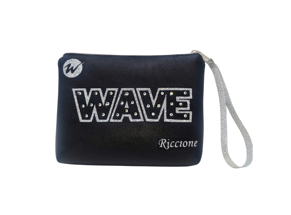 Pochette Wave - Nero effetto Pelle