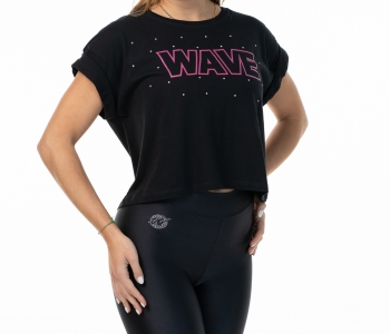 T Shirt Wave Nera