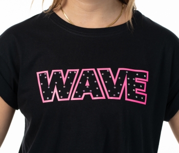 T Shirt Wave Nera