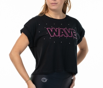 T Shirt Wave Nera