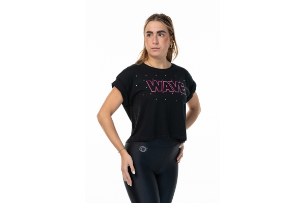 T Shirt Wave Nera