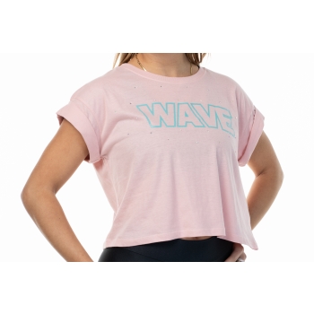 T Shirt Wave Rosa