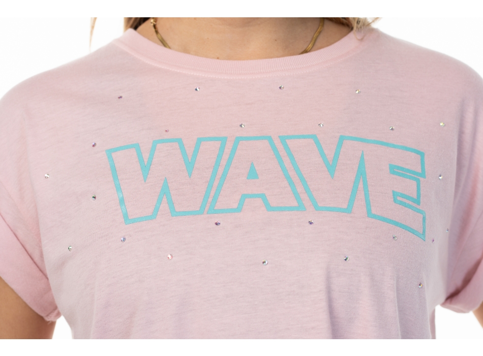 T Shirt Wave Rosa