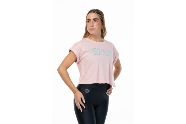 T Shirt Wave Rosa