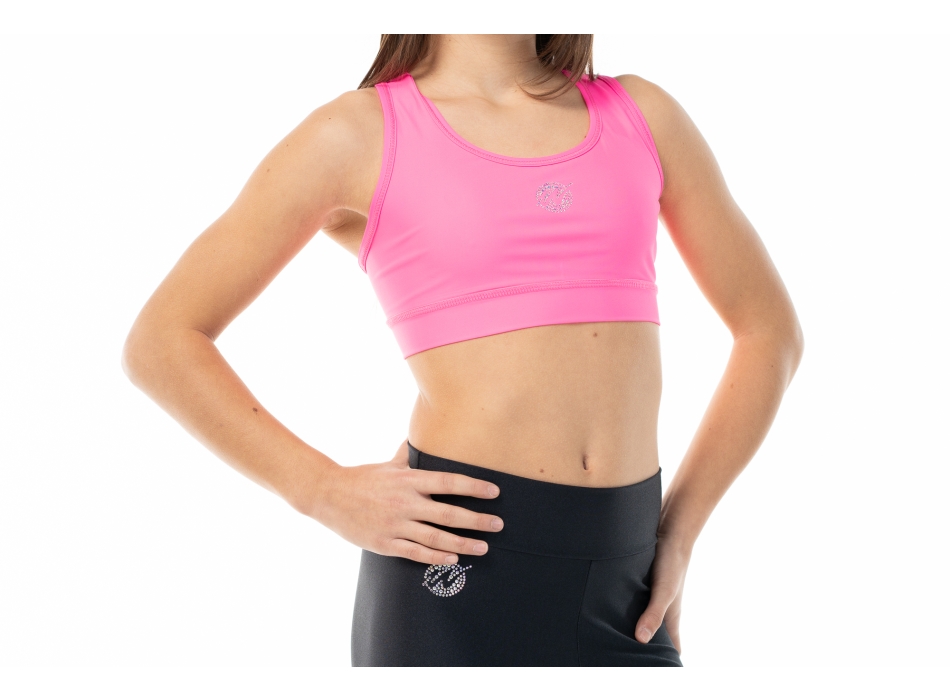 Top sportivo Wave modello America Bambina Fuxia