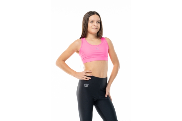 Top sportivo Wave modello America Bambina Fuxia