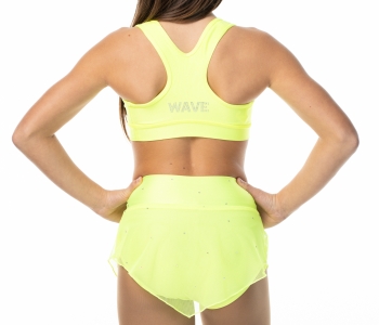 Top sportivo Wave modello America Bambina Giallo