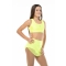 Top sportivo Wave modello America Bambina Giallo