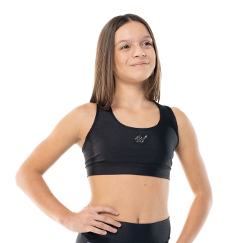 Top sportivo Wave modello America Bambina Nero