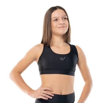 Top sportivo Wave modello America Bambina Nero