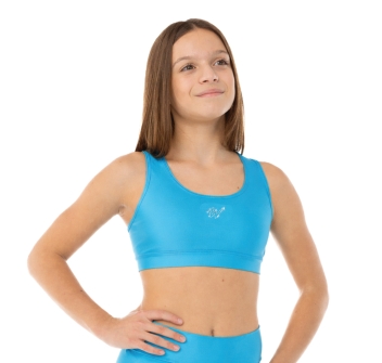 Top sportivo Wave modello America Bambina Turchese