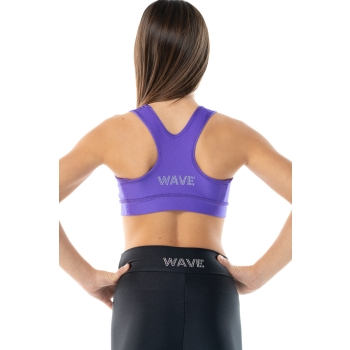 Top sportivo Wave modello America Bambina Viola