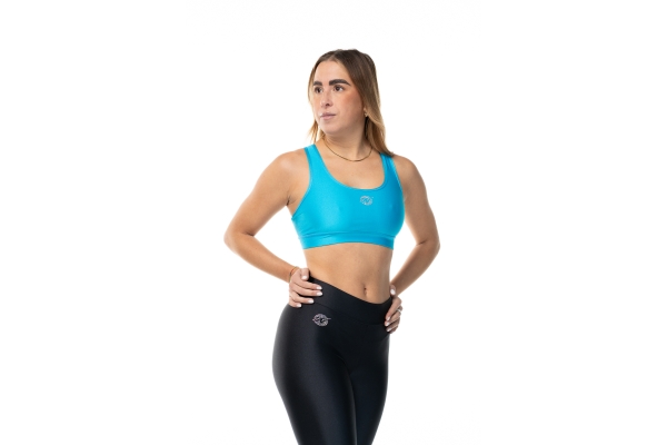 Top sportivo Wave modello America Donna Azzurro
