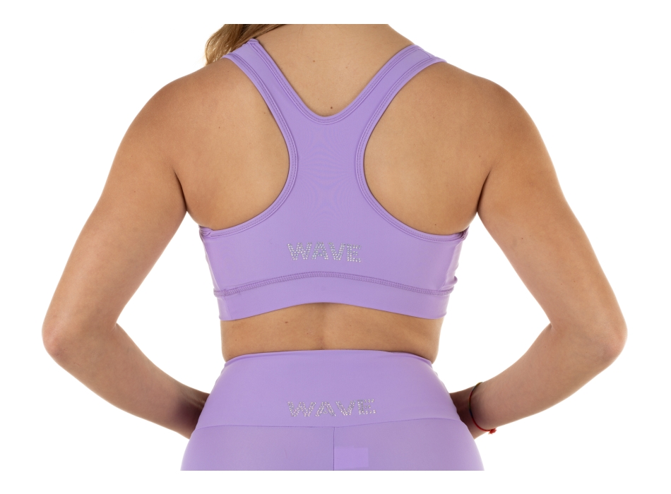 Top sportivo Wave modello America Donna Lilla