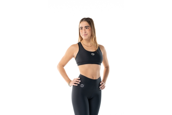 Top sportivo Wave modello America Donna Nero