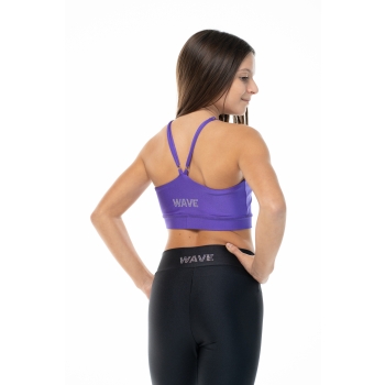 Top sportivo Wave modello Asia Bambina Nero