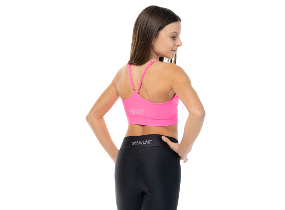 Top sportivo Wave modello Asia Bambina Viola