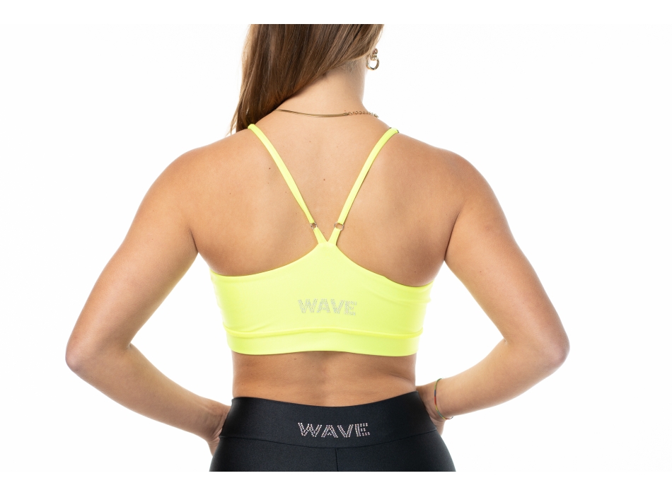 Top sportivo Wave modello Asia Donna Nero