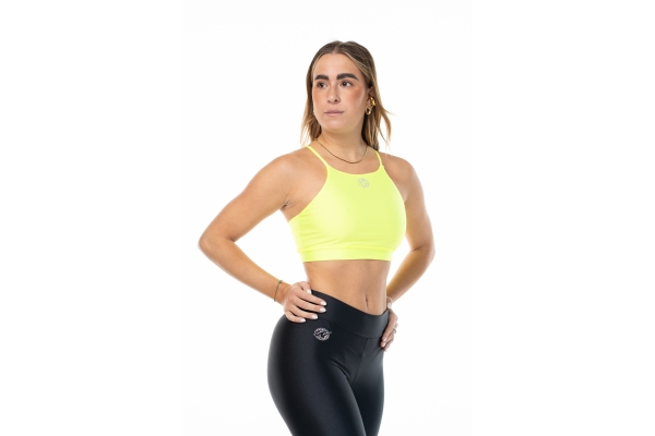 Top sportivo Wave modello Asia Donna Giallo