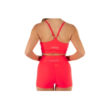 Top sportivo Wave modello Asia Donna Rosso Fluo
