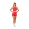 Top sportivo Wave modello Asia Donna Rosso Fluo