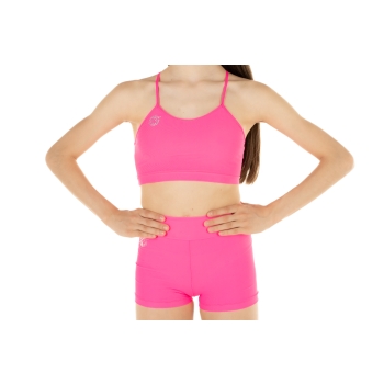 Top sportivo Wave modello Emma Bambina Fucsia Fluo