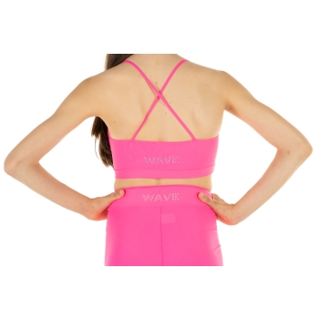 Top sportivo Wave modello Emma Bambina Fucsia Fluo