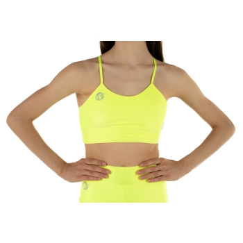 Top sportivo Wave modello Emma Bambina Giallo Fluo