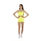 Top sportivo Wave modello Emma Bambina Giallo Fluo