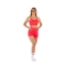 Top sportivo Wave modello Emma Rosso Fluo