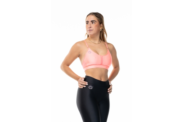 Top sportivo Wave modello Rosy Donna Rosa Salmone
