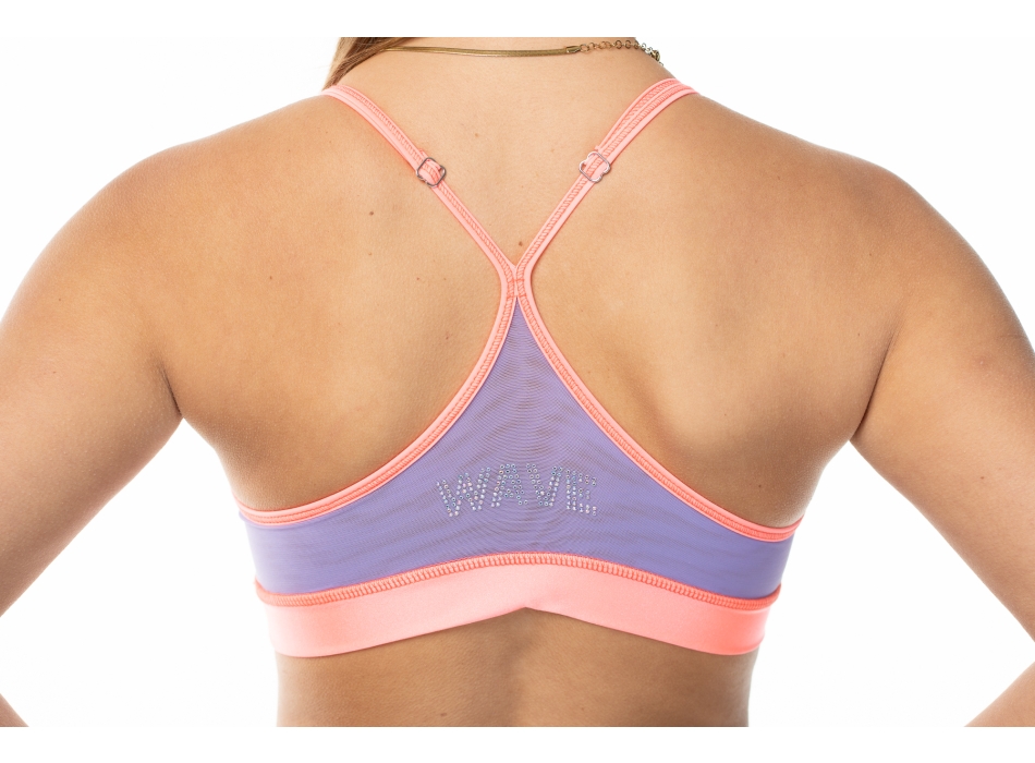 Top sportivo Wave modello Rosy Donna Rosa Salmone