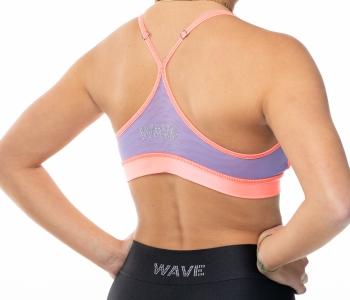 Top sportivo Wave modello Rosy Donna Rosa Salmone