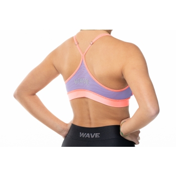 Top sportivo Wave modello Rosy Donna Rosa Salmone