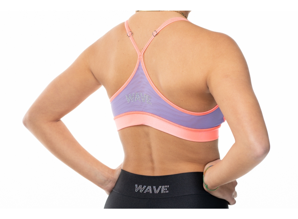 Top sportivo Wave modello Rosy Donna Rosa Salmone