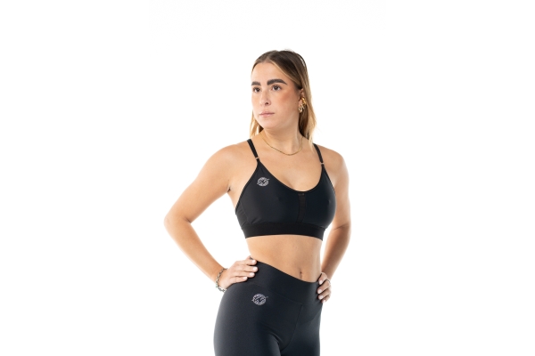 Top sportivo Wave modello Rosy Donna Nero